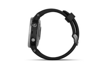 Image of Garmin Fenix 5S Plus, Glass, GPS Watch, NA, Black/Silver 010-01987-20