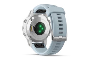 Image of Garmin Fenix 5S Plus, Glass, GPS Watch, NA, White/Sea Foam 010-01987-22