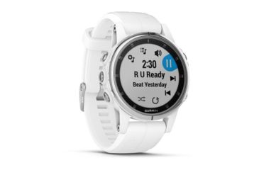Image of Garmin Fenix 5S Plus, Sapphire, GPS Watch, NA, White/White 010-01987-00