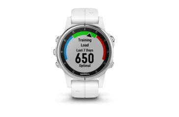 Image of Garmin Fenix 5S Plus, Sapphire, GPS Watch, NA, White/White 010-01987-00