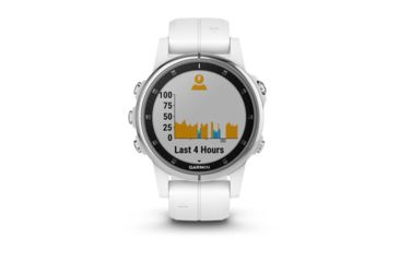 Image of Garmin Fenix 5S Plus, Sapphire, GPS Watch, NA, White/White 010-01987-00