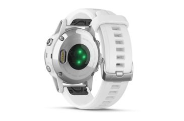 Image of Garmin Fenix 5S Plus, Sapphire, GPS Watch, NA, White/White 010-01987-00