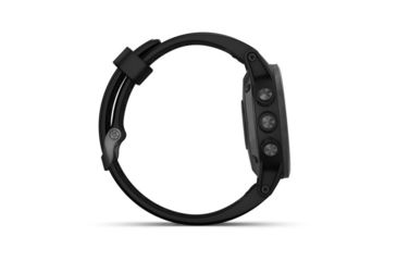 Image of Garmin Fenix 5S Plus, Sapphire, GPS Watch, NA, Black/Black 010-01987-02