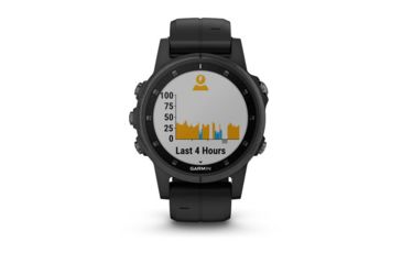 Image of Garmin Fenix 5S Plus, Sapphire, GPS Watch, NA, Black/Black 010-01987-02