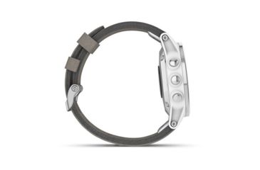 Image of Garmin Fenix 5S Plus, Sapphire, GPS Watch, NA, White/Gray 010-01987-04