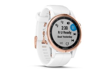 Image of Garmin Fenix 5S Plus, Sapphire, GPS Watch, NA, White Rose Gold/White 010-01987-06
