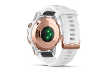 Image of Garmin Fenix 5S Plus, Sapphire, GPS Watch, NA, White Rose Gold/White 010-01987-06
