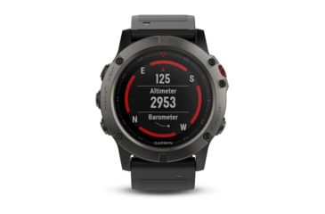 Image of Garmin fenix 5x, Sapphire, GPS Watch, Canada, Slate Gray 010-01733-05