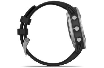 Image of Garmin Fenix 6 Multisport GPS Smartwatch, Silver w/Black Band, 010-02158-00