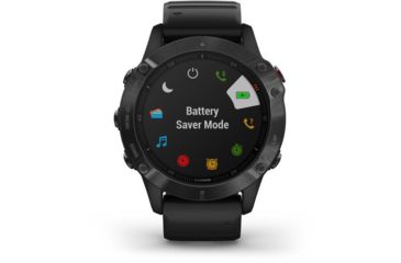 Image of Garmin Fenix 6 Pro Multisport Fitness Watch, Black w/Black Band, 010-02158-01