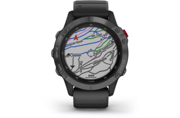 Image of Garmin Fenix 6 Pro Solar Watch, Slate Gray with Black Band, 010-02410-14