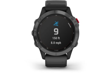 Image of Garmin Fenix 6 Pro Solar Watch, Slate Gray with Black Band, 010-02410-14