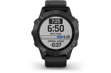 Image of Garmin Fenix 6 Sapphire Multisport Fitness Watch, Gray w/Black Band, 010-02158-10