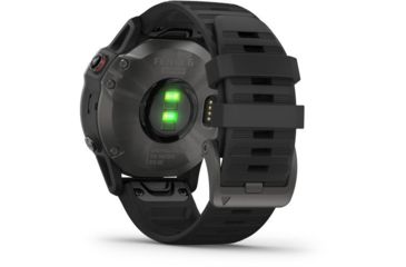 Image of Garmin Fenix 6 Sapphire Multisport Fitness Watch, Gray w/Black Band, 010-02158-10