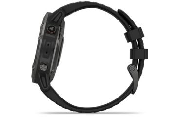 Image of Garmin Fenix 6 Sapphire Multisport Fitness Watch, Gray w/Black Band, 010-02158-10