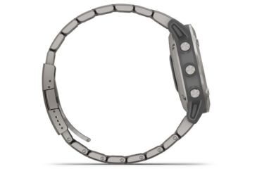 Image of Garmin Fenix 6 Sapphire Multisport Fitness Watch, Titanium Gray w/Ti Band, 010-02158-22