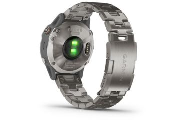 Image of Garmin Fenix 6 Sapphire Multisport Fitness Watch, Titanium Gray w/Ti Band, 010-02158-22