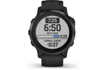 Image of Garmin Fenix 6S Pro Multisport GPS Smartwatch, Black w/ Black Band, 010-02159-13
