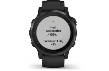 Image of Garmin Fenix 6S Pro Multisport GPS Smartwatch, Black w/ Black Band, 010-02159-13