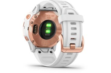 Image of Garmin Fenix 6S Pro Multisport GPS Smartwatch, Rose Gold w/White Band, 010-02159-10