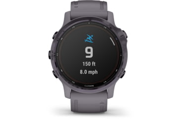 Image of Garmin Fenix 6S Pro Solar Watch - Women of Adventure, Amethyst w/ Shale Band, 010-02409-14