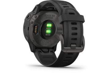 Image of Garmin Fenix 6S Sapphire Multisport GPS Smartwatch, Carbon Grey DLC w/Black Band, 010-02159-24