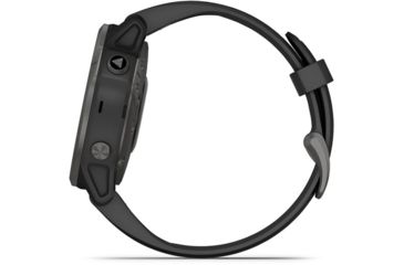 Image of Garmin Fenix 6S Sapphire Multisport GPS Smartwatch, Carbon Grey DLC w/Black Band, 010-02159-24