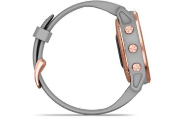 Image of Garmin Fenix 6S Sapphire Multisport GPS Smartwatch, Rose Gold w/Gray Band, 010-02159-20