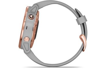 Image of Garmin Fenix 6S Sapphire Multisport GPS Smartwatch, Rose Gold w/Gray Band, 010-02159-20