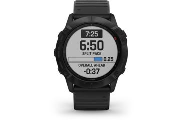 Image of Garmin Fenix 6X Pro Multisport GPS Smartwatch, Black w/Black Band, 010-02157-00