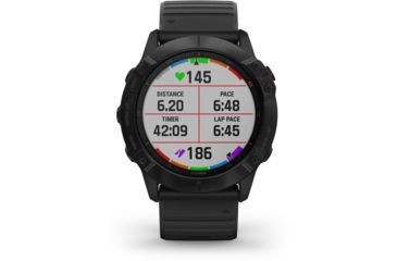 Image of Garmin Fenix 6X Pro Multisport GPS Smartwatch, Black w/Black Band, 010-02157-00