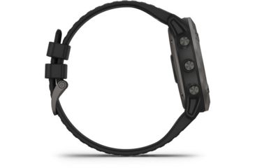 Image of Garmin Fenix 6X Sapphire Multisport GPS Smartwatch, Carbon Gray DLC w/Black Band, 010-02157-10