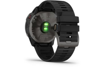 Image of Garmin Fenix 6X Sapphire Multisport GPS Smartwatch, Carbon Gray DLC w/Black Band, 010-02157-10