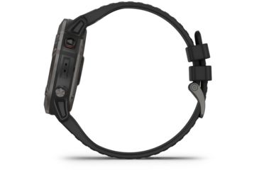 Image of Garmin Fenix 6X Sapphire Multisport GPS Smartwatch, Carbon Gray DLC w/Black Band, 010-02157-10