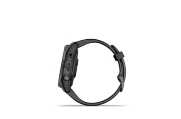Image of Garmin Fenix 7S Sapphire Solar Watch, Carbon Gray DLC Titanium Case, Black Band, 010-02539-24