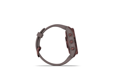 Image of Garmin Fenix 7S Sapphire Solar Watch, Dark Bronze Titanium Case, Shale Gray Band, 010-02539-28