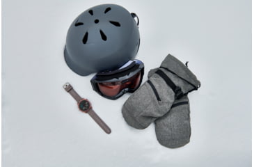 Image of Garmin Fenix 7S Sapphire Solar Watch, Dark Bronze Titanium Case, Shale Gray Band, 010-02539-28