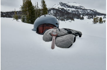 Image of Garmin Fenix 7S Sapphire Solar Watch, Dark Bronze Titanium Case, Shale Gray Band, 010-02539-28