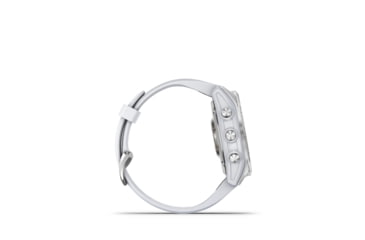 Image of Garmin Fenix 7S Watch, Silver Case, Whitestone Band, 010-02539-02
