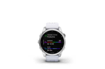 Image of Garmin Fenix 7S Watch, Silver Case, Whitestone Band, 010-02539-02