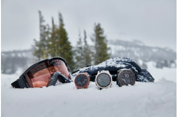 Image of Garmin Fenix 7S Watch, Silver Case, Whitestone Band, 010-02539-02