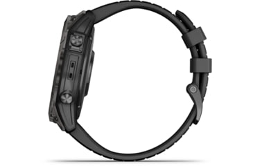 Image of Garmin Fenix 7X Pro Sapphire Solar Edition Carbon Gray DLC Titanium with Black Band Watch, 010-02778-10