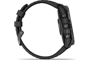 Image of Garmin Fenix 7X Pro Sapphire Solar Edition Carbon Gray DLC Titanium with Black Band Watch, 010-02778-10