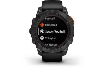 Image of Garmin Fenix 7X Pro Solar Edition Slate Gray with Black Band Watch, 010-02778-00