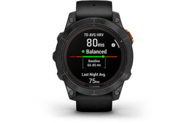 Image of Garmin Fenix 7X Pro Solar Edition Slate Gray with Black Band Watch, 010-02778-00