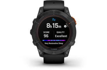 Image of Garmin Fenix 7X Pro Solar Edition Slate Gray with Black Band Watch, 010-02778-00