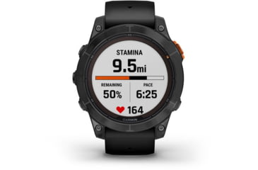 Image of Garmin Fenix 7X Pro Solar Edition Slate Gray with Black Band Watch, 010-02778-00