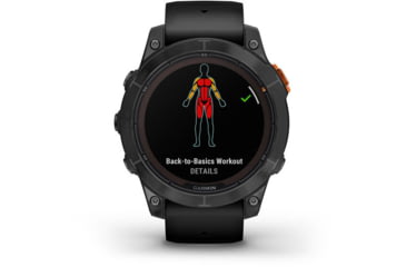 Image of Garmin Fenix 7X Pro Solar Edition Slate Gray with Black Band Watch, 010-02778-00