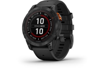 Image of Garmin Fenix 7X Pro Solar Edition Slate Gray with Black Band Watch, 010-02778-00