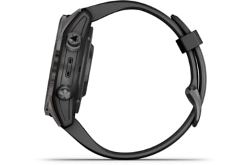 Image of Garmin Fenix 7X ProSapphire Solar Edition Titanium with Fog Gray/Ember Orange Band Watch, 010-02778-14